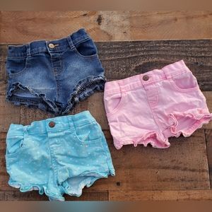 ☀️ 3/$25 Garanimals 6-9m Girl Shorts